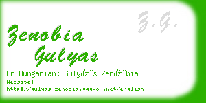 zenobia gulyas business card